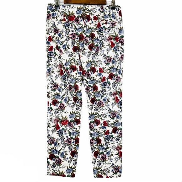 Zara • Women's Mid-rise Floral Printed Pants Size 6 - Picture 4 of 11